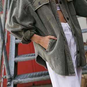 Free People Ruby Jacket in Moss